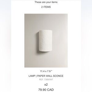 Zara Home Wall Sconce (2)